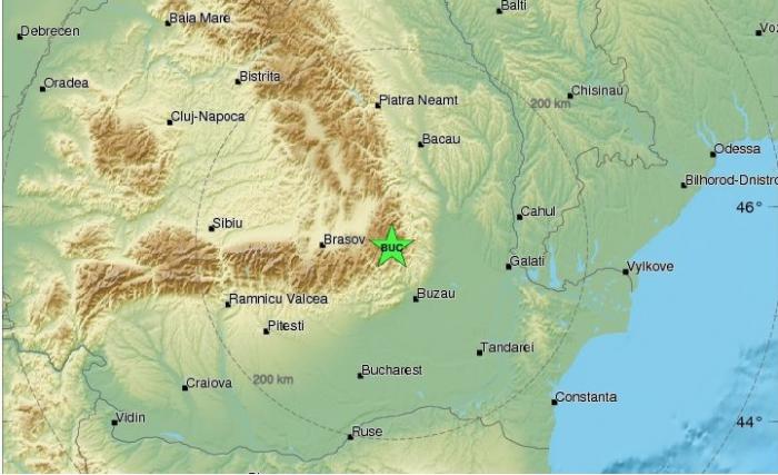 Cutremur cu magnitudinea de 4 pe Scara Richter în Vrancea