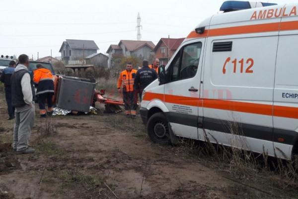 MOARTE VIOLENTĂ la doar 26 de ani. Un muncitor care săpa un şanţ în Craiova a fost STRIVIT de un excavator