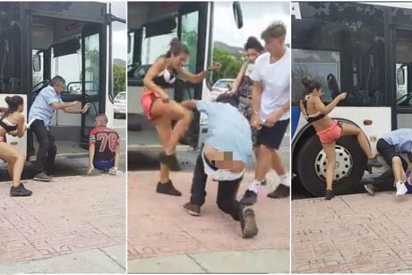 Şofer de autobuz, bătut şi lăsat în fundu' gol de o pasageră furioasă! 2 MINUTE DE CIOMĂGEALĂ. Priviţi şi vă minunaţi (VIDEO)