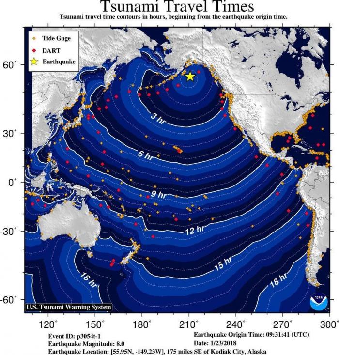 Alertă de tsunami pe coasta de vest a SUA, după ce un cutremur devastator, de 7.9 grade pe scara Richter, a lovit Alaska!