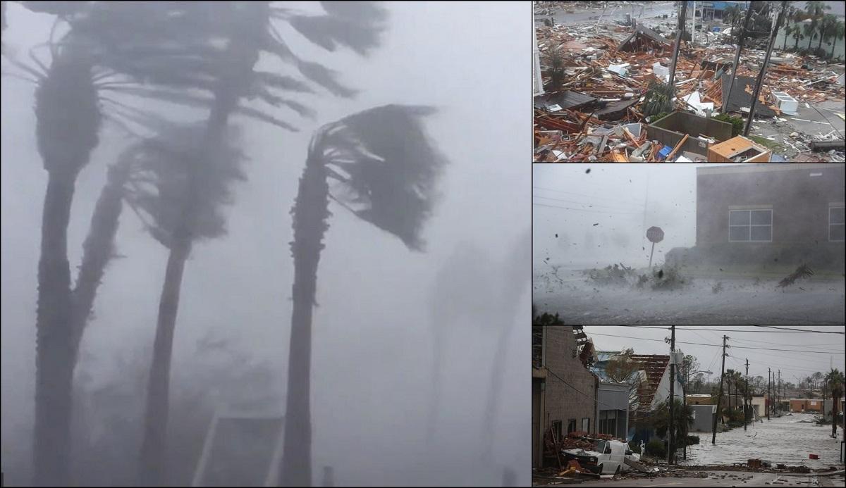 Uraganul "Michael" a făcut prăpăd în Florida. Cea mai puternică furtună din ultimul secol a lovit cu rafale de peste 250 km/h