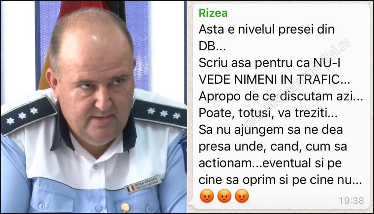 Şeful Poliţiei Rutiere Dâmboviţa îşi îndeamnă subalternii să hăituiască jurnaliştii: "Nu-i vede nimeni în trafic...Poate, totuși, vă treziți"