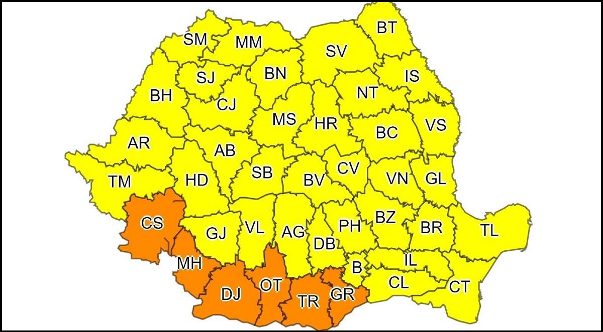 Prognoza meteo pentru miercuri, 24 octombrie 2018