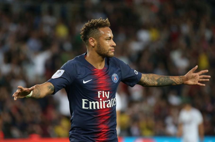 Neymar Atacantul brazilian Neymar, pe teren