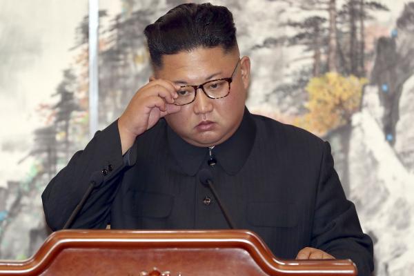 Kim Jong Un ține un discurs la summitul cu Președintele Coreei de Sud