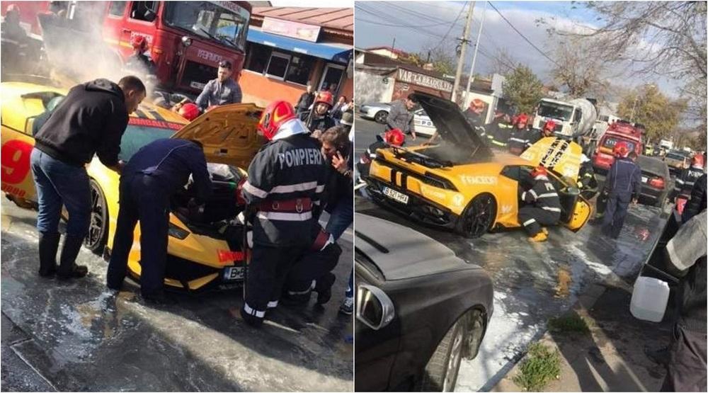 O sportivă, proprietara Lamborghiniului care a ars în București
