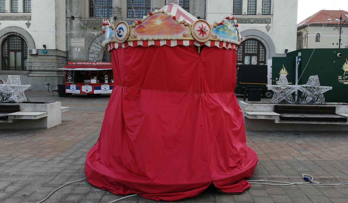 Târgul de Crăciun din Constanţa a fost închis, astăzi, cu 12 zile înainte de Crăciun