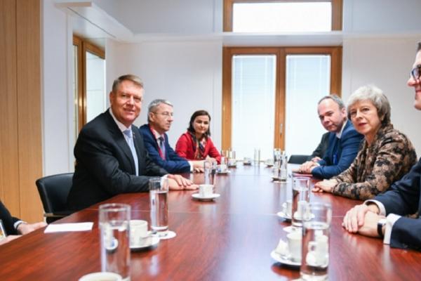 Preşedintele Iohannis, întâlnire cu premierul britanic Theresa May