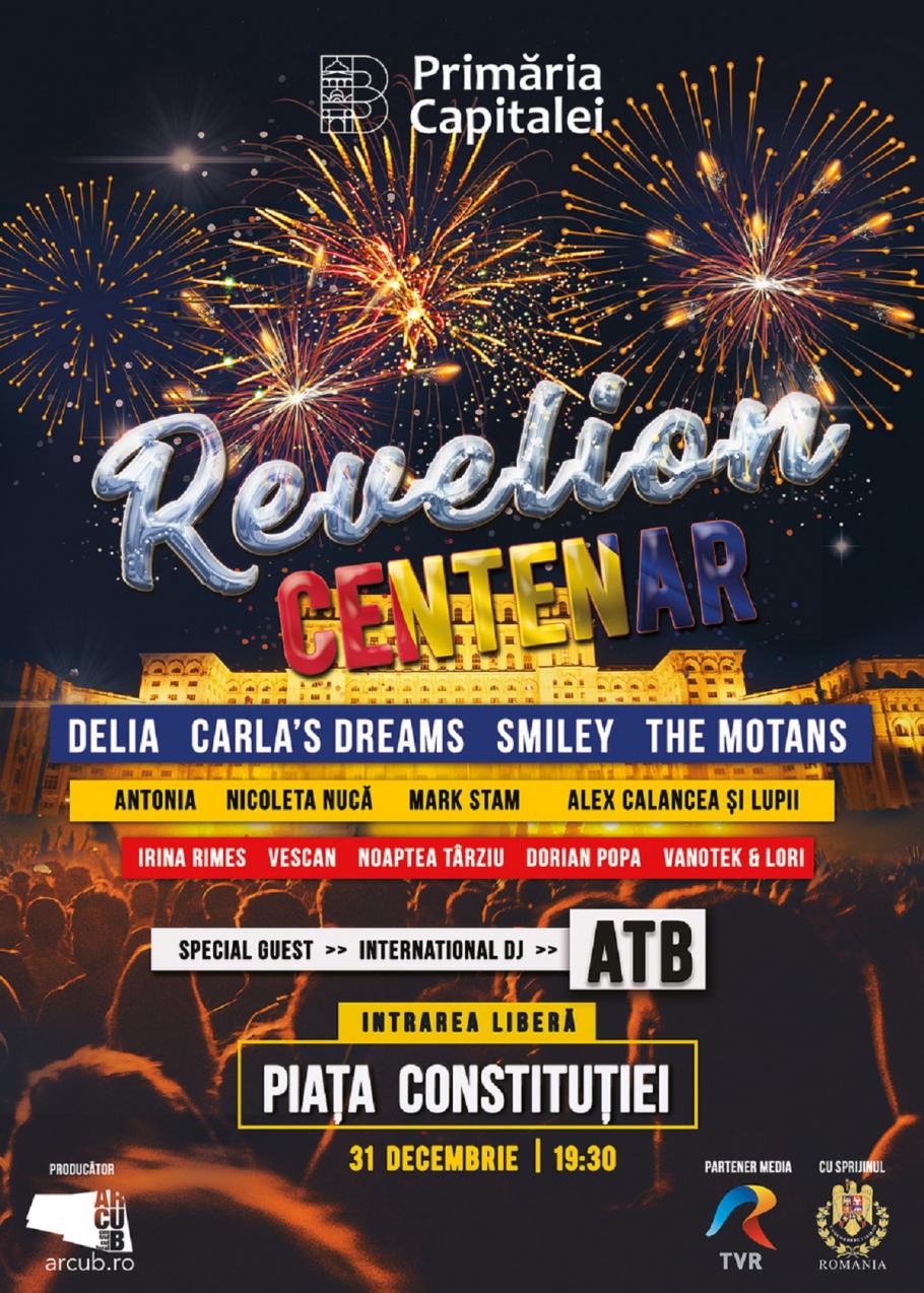 Primăria Capitalei organizează Revelionul Centenar Revelion Centenar în Piața Constituției din București