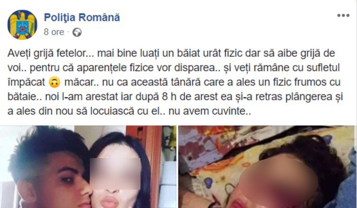 O postare falsă despre fata bătută de iubit la Ploiești a fost distribuită de 6.000 de oameni