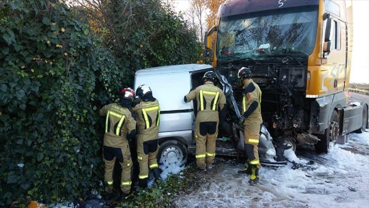 Şofer român, accident în Spania