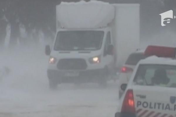 Codul galben de viscol prelungit în 21 de județe. Noi alerte meteo