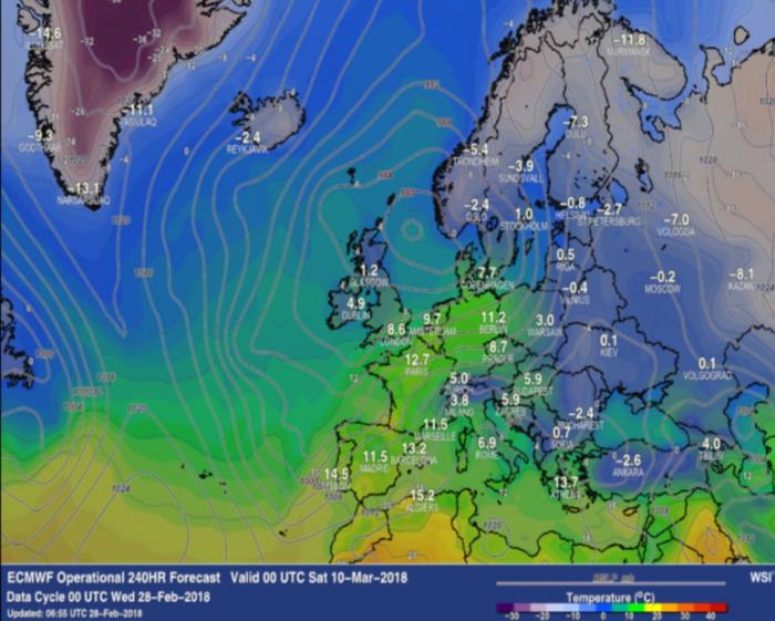 Meteorologii Accuweather avertizează: Europa va fi lovită în scurt timp de al doilea val de aer polar! Harta ţărilor afectate (Video)