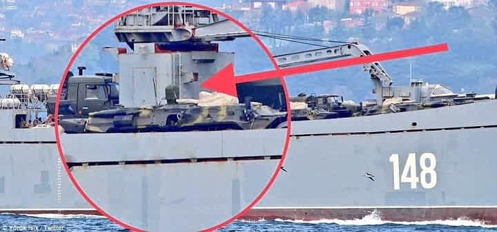 Blindate la bordul unei nave ruseşti care se duce în Siria