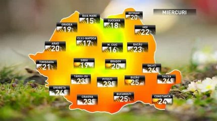 Prognoza meteo pe 16 mai 2018