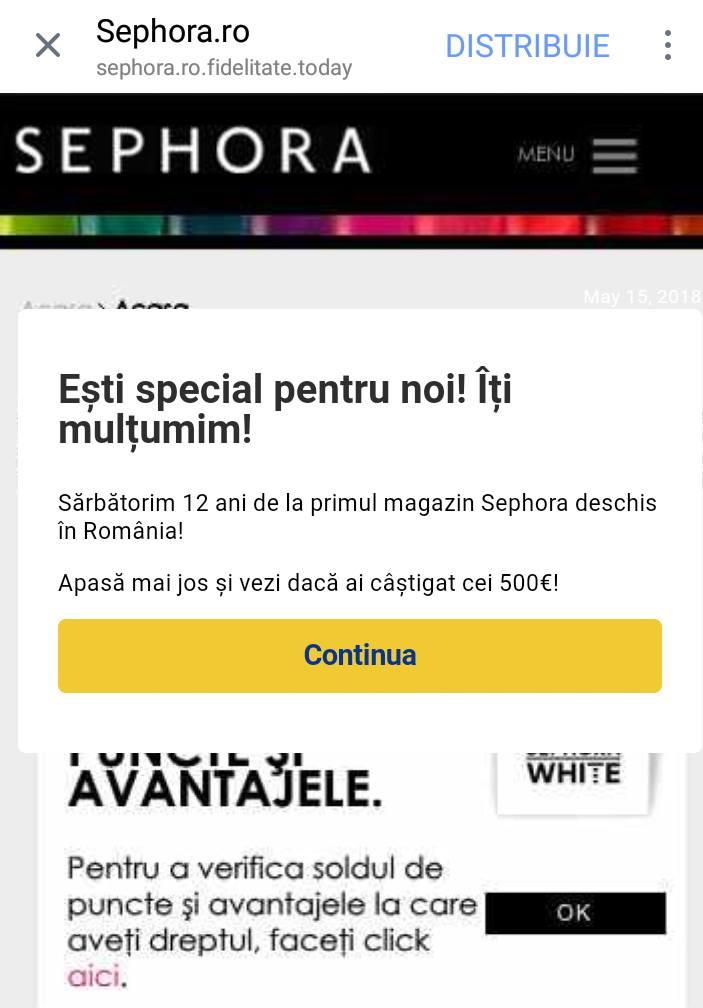 Site-ul care a inselat sute de fete in numele Sephora a fost inchis