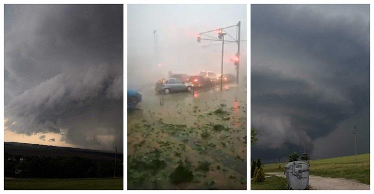 Tornadă uriaşă filmată la câţiva kilometri de graniţa cu România! Supercelula a lovit oraşul bulgăresc Pleven