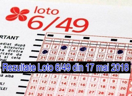 Rezultate Loto 6/49 din 17 mai 2018. Numerele câştigătoare de astăzi