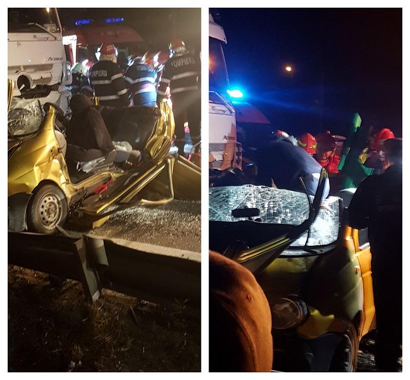 Un TIR a provocat un grav accident pe Centura Bucuresti in zona Afumati