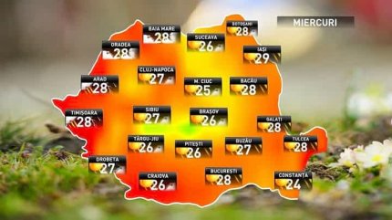 Prognoza meteo în ziua de 23 mai