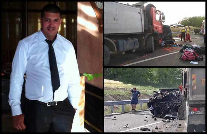 El este şoferul microbuzului în care au murit 9 români, în Ungaria. Petru era live pe facebook în momentul accidentului