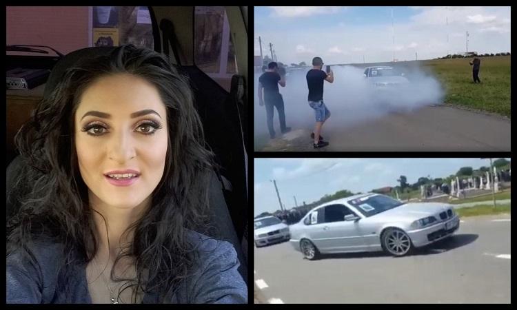 Adelina, şoferiţa care a plonjat cu BMW-ul în Lacul Ghioroc, codusă pe ultimul drum cu drifturi şi maşini tunate