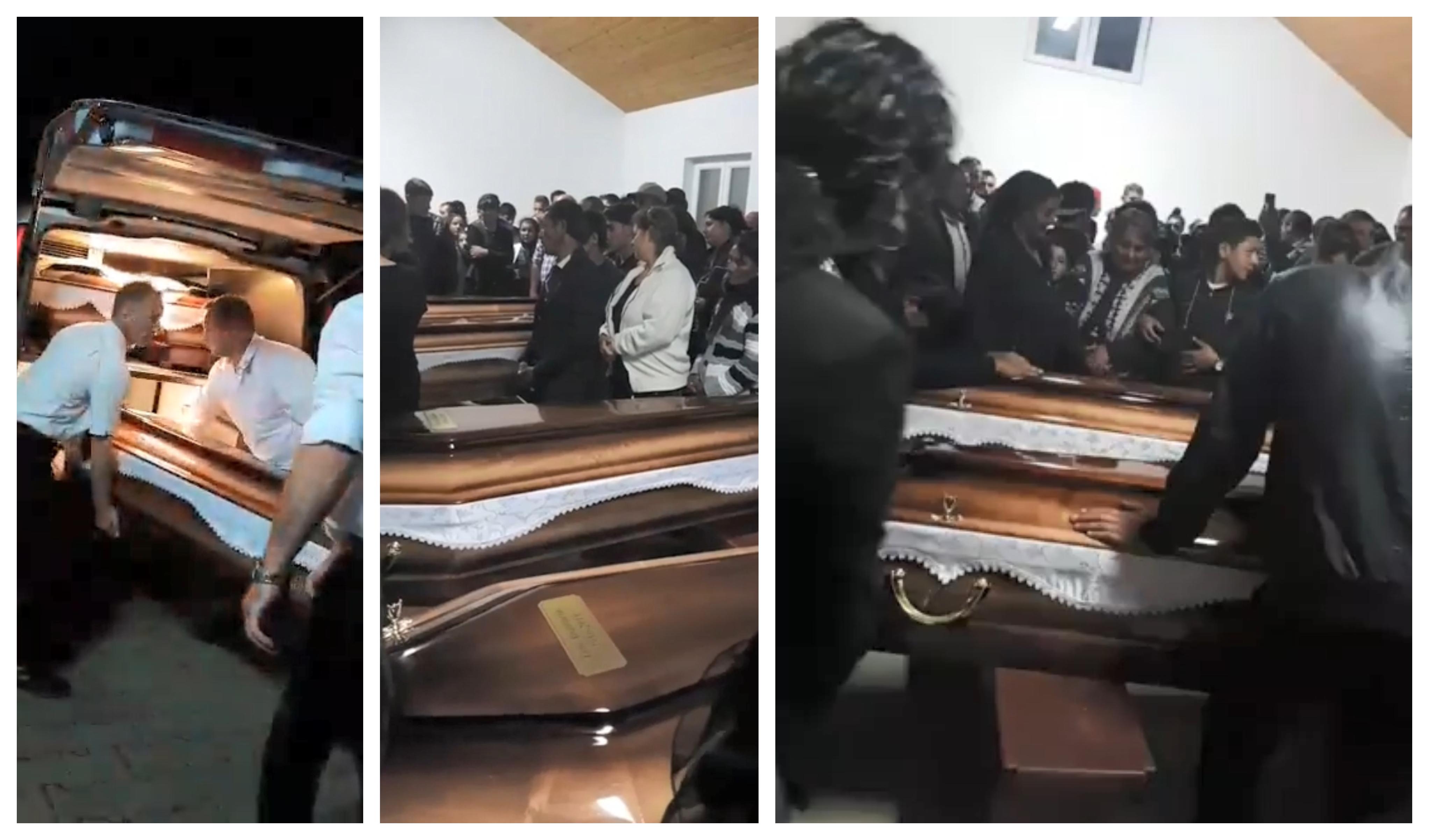 Lacrimi şi durere. Românii morţi în carnagiul din Ungaria au ajuns acasă. Sute de oameni plâng şi suspină (Video)