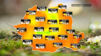 Prognoza meteo pentru luni, 28 mai