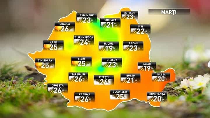 Prognoza meteo de la ANM pentru ziua de 8 mai în România