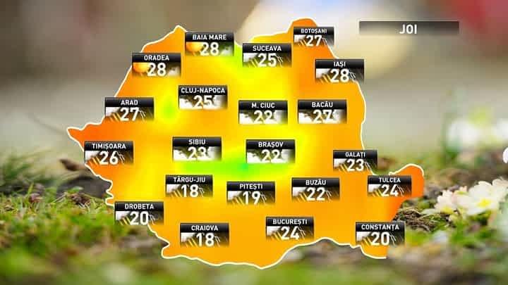 Vremea pe 10 mai în România