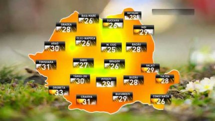 Prognoza meteo pentru marţi, 12 iunie