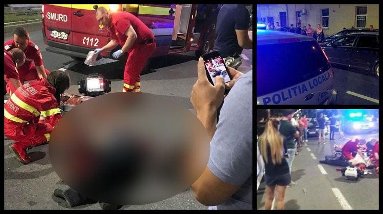Impact mortal pe o trecere de pietoni din Arad. Un bărbat a fost spulberat de un şofer beat şi aruncat zeci de metri pe caldarâm (Imagini dramatice)