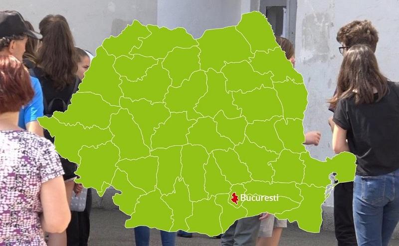 Harta judeţului București cu rezultatele la Evaluarea Naţională 2018