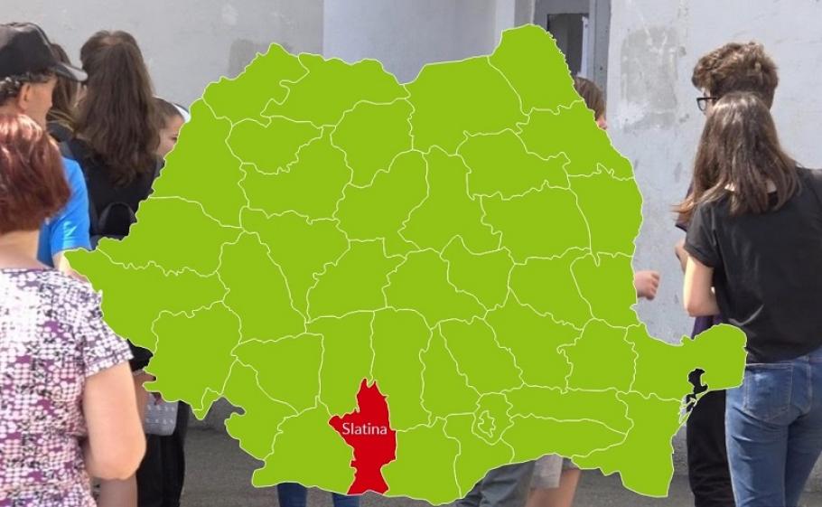 Hartă Slatina, Județul Olt Harta cu rezultatele la Evaluare Naţională în Slatina, Județul Olt