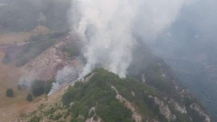 Incendiu în Parcul Naţional Domogled