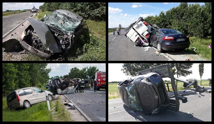 Un nou accident îngrozitor cu români, pe o şosea din Ungaria. Sunt zece victime, după ce un microbuz s-a ciocnit cu două maşini