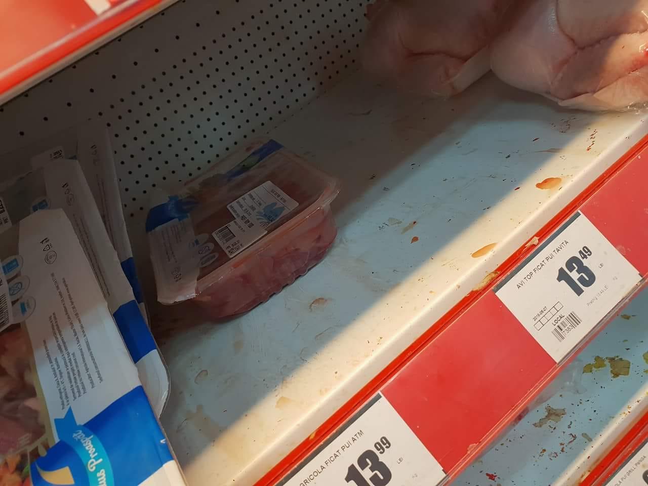 Clientii au avut parte de imagini de groaza la raionul de carne al supermarketului