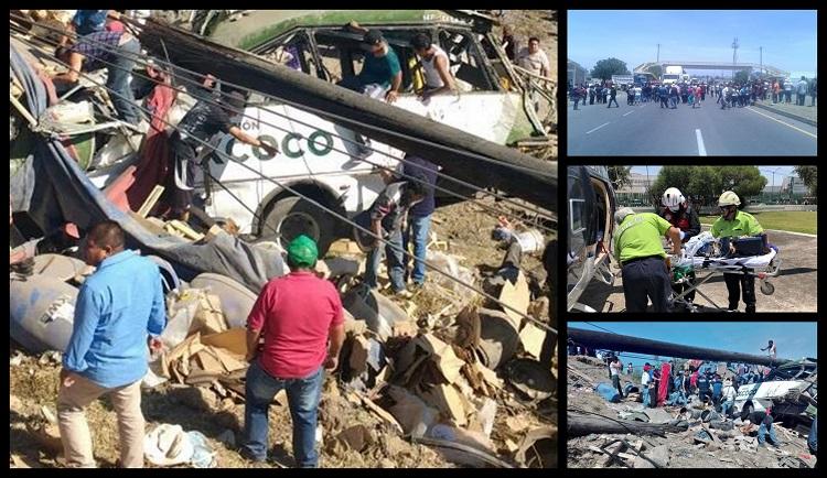 Carnagiu pe un drum din Mexic. Zeci de morţi şi răniţi, după ce un autobuz s-a ciocnit cu un camion apoi s-au prăbuşit într-o râpă