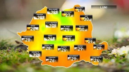 Prognoza meteo pentru luni, 4 iunie