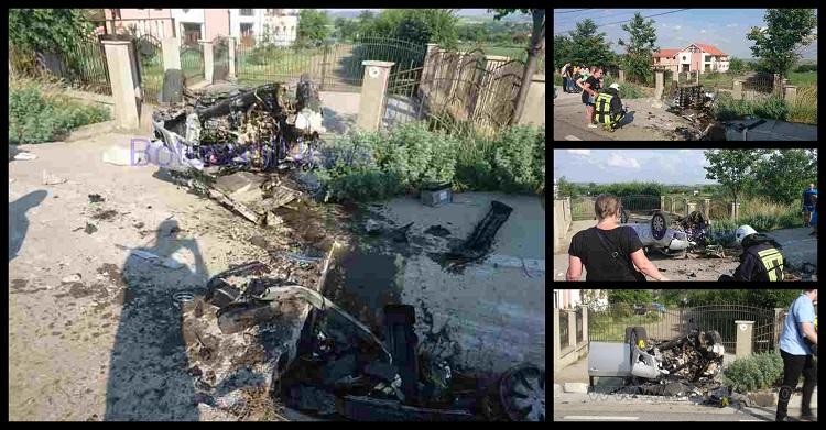 Accident groaznic în Botoşani, la Mănăstirea Doamnei. Soţ şi soţie în stare critică, după ce s-au izbit violent cu maşina de un cap de pod