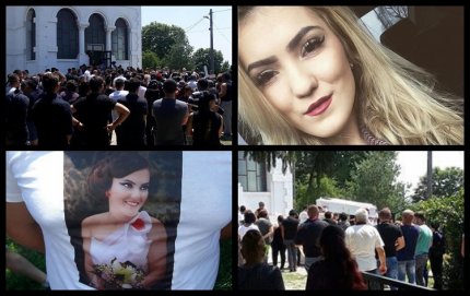 Lacrimi şi durere imensă pentru Laura! Gorjeanca ucisă în Belgia a fost înmormântată în rochie de mireasă (Video)