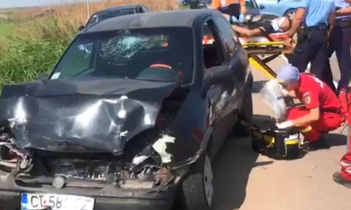 Trei masini au fost implicate in accidentul de la Movilita, Constanta