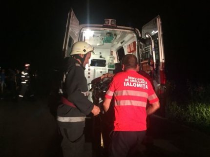 Rănit în accidentul din Ialomița preluat de ambulanță