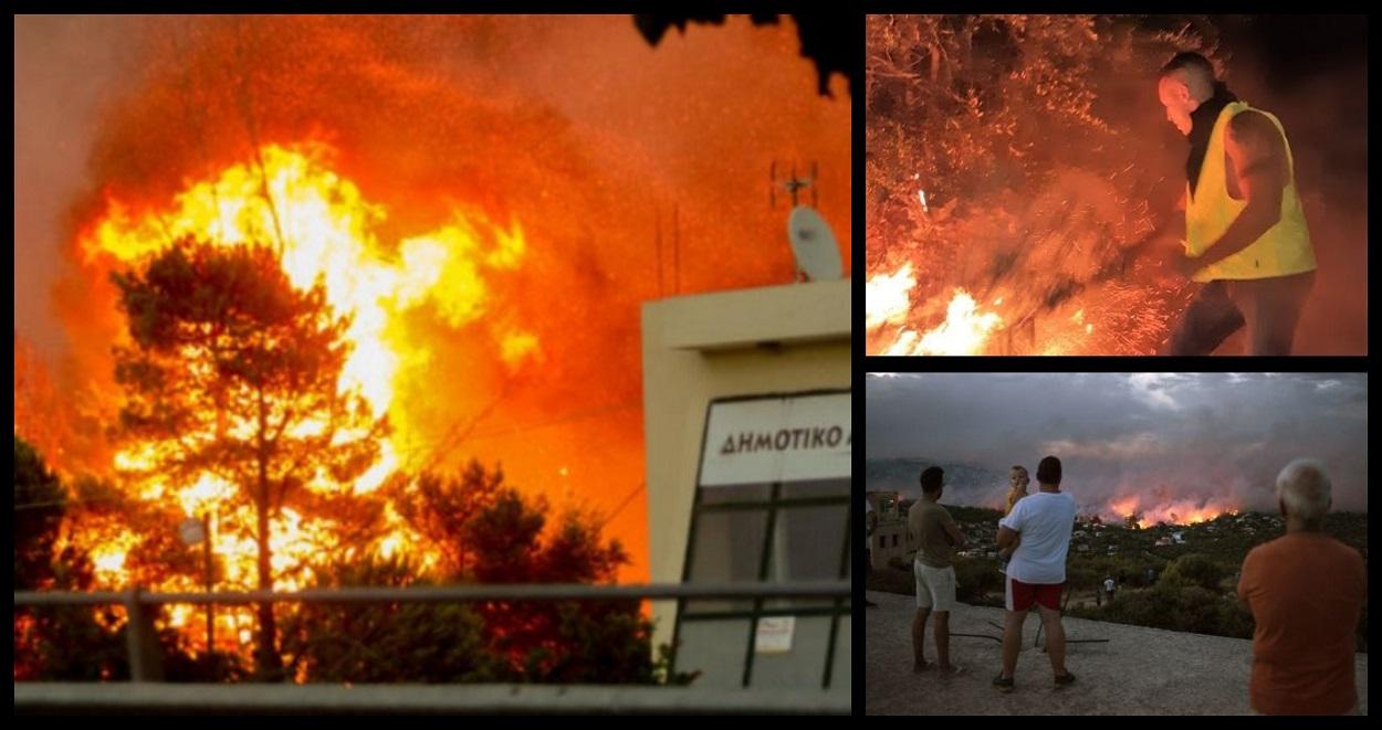 Stare de urgenţă în Grecia! Zeci de oameni au ars de vii, peste 150 au fost răniţi în incendii devastatoare