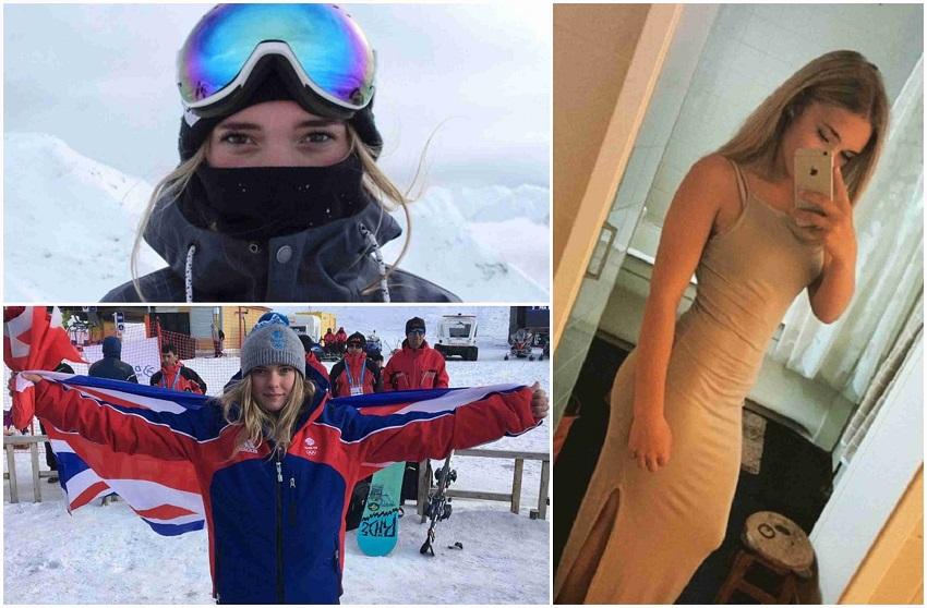 Fotografii cu sportiva olimpică la snowboard Ellie Soutter