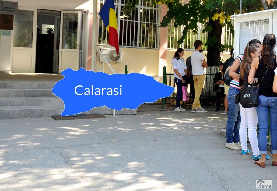 Hartă judeţ Calarasi Harta cu rezultatele la Bacalaureat în judeţul Calarasi