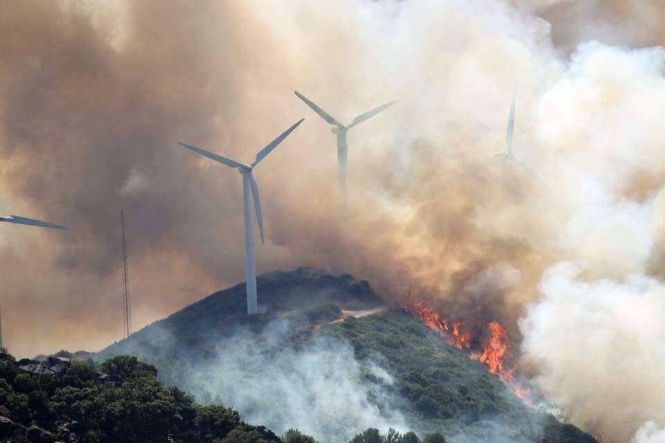 Incendiu de vegetaţie în sudul Spaniei