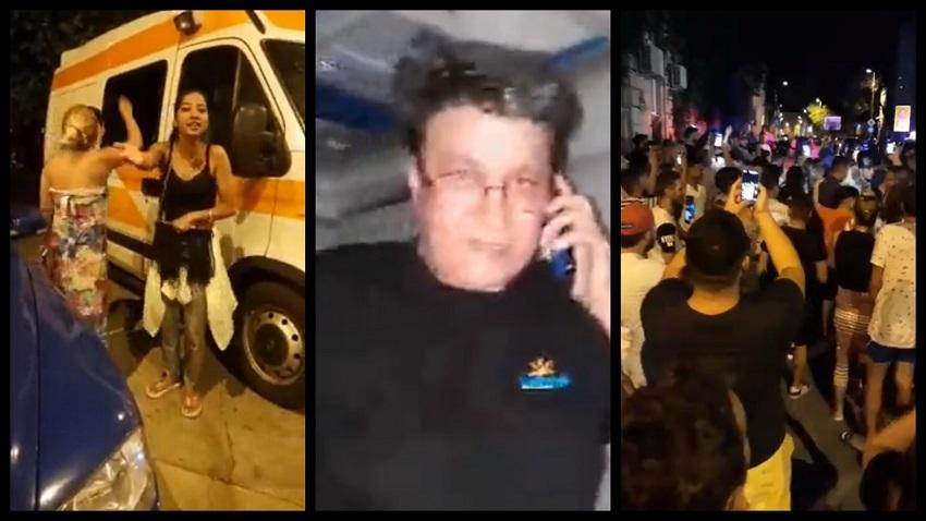 Psihoza ambulanţei negre. Încurajau să fie bătută, în timp ce făceau live pe Facebook: "Ţine-o, fă, acolo, până vin mascaţii!"
