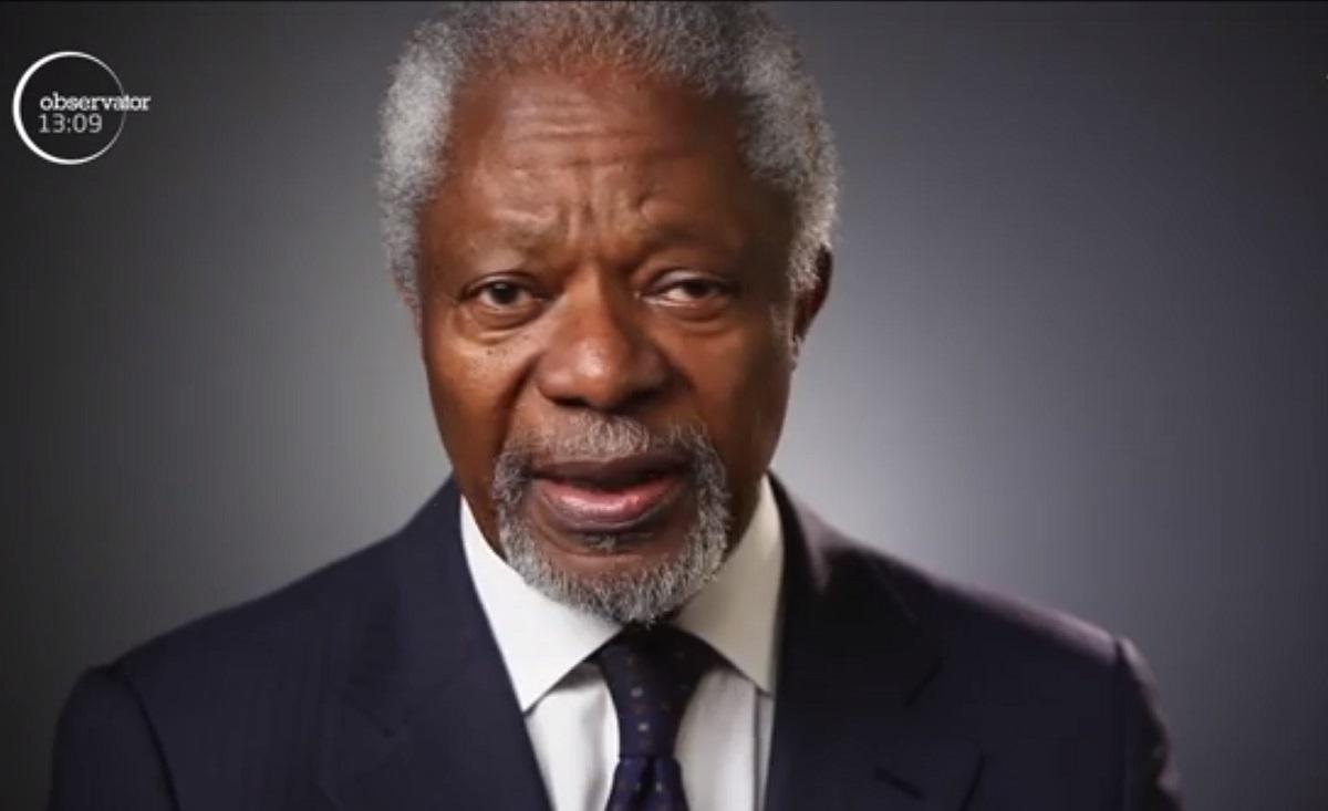 Kofi Annan a murit  la vârsta de 80 de ani