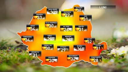 Prognoza meteo pentru luni, 20 august 2018